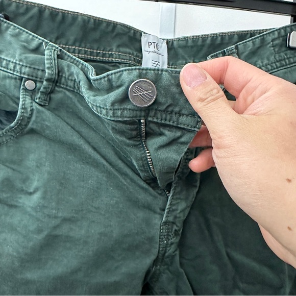 PT05 Swing Super Slim Fit Jeans Men's w34 Fade Effect Zip Fly Green Denim - Picture 6 of 6